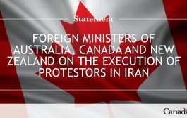 بیانیه مشترک وزرای خارجه استرالیا، کانادا و نیوزلند درباره اعدام معترضان در ایران