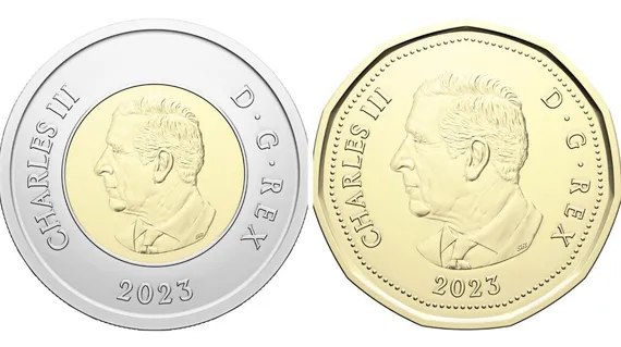 ضرب اولین سکه کانادا با تصویر شاه چارلز